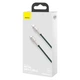 Кабель Baseus Cafule Series Metal Data cabel Type-C to Type-C 100W 1m (CATJK-C06) Green - изображение 6