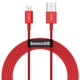 Кабель Baseus Superior Series Fast Charging Data cabel USB to iP 2.4A 2m (CALYS-C09) Red - изображение 1