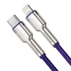Кабель Baseus Cafule Series Metal Data cabel Type-C to iP PD 20W 2m (CATLJK-B05) Purple - изображение 2