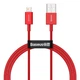 Кабель Baseus Superior Series Fast Charging Data cabel USB to iP 2.4A 1m (CALYS-A09) Red - изображение 1