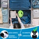 Детская X/S Панорамная Снорклинг Маска (3-10лет) Полнолицевая FB KidsStyle для плавания в море, ныряния под воду с трубкой Плавательные Подводные Очки для снорклинга - мономаска на все лицо с защитным клапаном Green - изображение 7