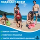 Детская X/S Панорамная Снорклинг Маска (3-10лет) Полнолицевая FB KidsStyle для плавания в море, ныряния под воду с трубкой Плавательные Подводные Очки для снорклинга - мономаска на все лицо с защитным клапаном Green - изображение 8