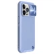 Шкіряна накладка Nillkin Camshield Leather (шторка на камеру) на Apple iPhone 13 Pro Max (6.7") Бузковий / Purple - зображення 1