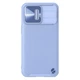 Шкіряна накладка Nillkin Camshield Leather (шторка на камеру) на Apple iPhone 13 Pro Max (6.7") Бузковий / Purple - зображення 5