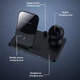 Беспроводная зарядка Qi 4 в 1 VHG IN-WC-257 Wireless 15W I Док-станция для iPhone + iWatch + Airpods + Pencil Black - зображення 4