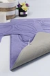 Набір килимків у ванну кімнату Confetti Flora D.Lilac 60х100 та 60х50 см Фіолетовий - зображення 2