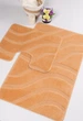Набір килимків у ванну кімнату Confetti Symphony Salmon 60х100 та 60х50 см Оранжевий - зображення 1