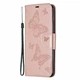 Чохол-книжка з малюнком UniCase Butterfly Pattern для Xiaomi Redmi 9 - Rose Gold - зображення 2