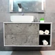 Тумба з умивальником Rexon Ombra RX99CG/100 Glossy White/Concrete Grey (19910C) - зображення 1