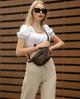 Сумочка на пояс (бананка) Sambag Бонни 24*15*4 см шоколадный - изображение 3