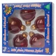 Набор елочных игрушек - шары, 5 шт, D5 см, красный, стекло (390595-1) - изображение 2