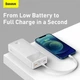 Повербанк портативное зарядное устройство Power Bank Baseus 30000 mAh premium 20W 3A c Led дисплеем Bipow Digital Display White - изображение 11