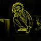Акриловый светильник-ночник L из Тетрадь Смерти желтый tty-n001972 - изображение 1