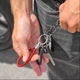 Брелок для ключей с номером телефона leather braided with carabiner. Red - изображение 2
