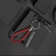 Брелок для ключей с номером телефона leather braided with carabiner. Red - изображение 4