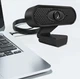 Веб камера для пк с микрофоном web camera 720 1280х720 вебка чёрная компьютера ноутбука обучение крепление на прищепке (338163) - изображение 5