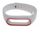 Силіконовий ремінець Primo для фітнес-браслета Xiaomi Mi Band 2 White/Red - зображення 3