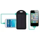 Power Bank Solar ES500 павербанк + ліхтарик із сонячною панеллю 5000 mAh Вологозахищений Чорний (код: ES500) - зображення 6