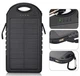 Power Bank Solar ES500 павербанк + ліхтарик із сонячною панеллю 5000 mAh Вологозахищений Чорний (код: ES500) - зображення 7