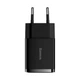Мережевий зарядний пристрій Baseus Compact 10.5W 2xUSB-A Black (CCXJ010201) - зображення 2