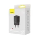 Мережевий зарядний пристрій Baseus GaN3 FC 30W USB-C Black (CCGN010101) - зображення 5