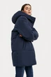 Подовжений жіночий пуховик oversize Finn Flare W20-12005-101 синє XS - зображення 3