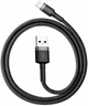 Кабель Baseus Cafule Cable Lightning 1m 2.4A Black - зображення 1