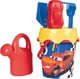 Набір для гри з піском Smoby Toys Тачки 5 аксесуарів Червоно-синя (3032168621343) - зображення 1