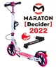 Самокат Maraton Decider 2022 Біло-рожевий + LED-ліхтарик, Тримач - зображення 3
