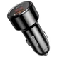 Адаптер автомобільний BASEUS Magic Series PPS with digital display 1USB / 1Type-C 6A QC4.0 / PD Black - зображення 5