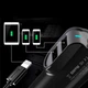 Автомобильное зарядное устройство BASEUS Energy Station with Apple cable 1m |2USB, 5.5A|. Black - изображение 3
