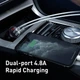 Адаптер автомобильный BASEUS Digital Display Dual USB 2USB, 4.8A, 24W, серый - изображение 5