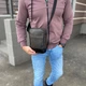 Чоловіча коричнева сумка барсетка через плече Minimalist Brown - зображення 2