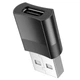 Переходник Hoco UA17 USB Male to Type-C Female USB2.0 Черный - изображение 2