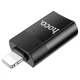 Переходник Hoco UA17 Lightning Male to USB Female USB2.0 Черный - изображение 4