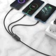 Дата кабель Hoco U104 Ultra 6A 3in1 Lightning-MicroUSB-Type-C (1.2m) Черный - изображение 5