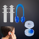 Силиконовые беруши и зажим-клипса для носа для плавания Dolvor Голубой (AC-3) - изображение 1