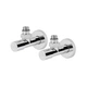 Комплект кранов SD Forte 1/2" НР для полотенцесушителя угловой SF395W15 - изображение 1