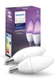 Лампа розумна Philips Hue E14, 5.3W(40Вт), 2000K-6500K, RGB, ZigBee, Bluetooth, димування 2 шт (929002294210) - зображення 2