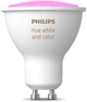 Лампа розумна Philips Hue GU10, 5.7W (50Вт), 2000K-6500K, RGB, ZigBee, Bluetooth, димування (929001953119) - зображення 1