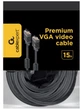 Кабель Cablexpert Premium VGA HD15M - HD15M 15 м 2 феритових кільця (CC-PPVGA-15M-B) - зображення 3