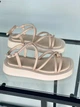 Босоніжки жіночі ShoesBand Бежеві натуральні шкіряні на світлій товстій підошві 36 (22 см) (S85411-1) - зображення 8