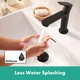 Змішувач для умивальника одноважільний HANSGROHE Rebris S чорний латунь з донним клапаном 72517670 - зображення 3