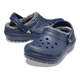 Детские сабо с мехом CROCS CLASSIC LINED CLOG T 25 Синий/серый 207009 - изображение 1
