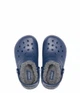 Детские сабо с мехом CROCS CLASSIC LINED CLOG T 25 Синий/серый 207009 - изображение 2