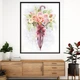 Картина Холстович Flower umbrella 30x40 см. Картина с цветочным зонтиком для офиса, гостиной, спальни, интерьера - изображение 3
