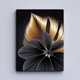 Модульная картина Холстович Black And Gold Leaves 90х40 см. Интерьерная картина для гостиной, спальни, кухни, офиса - изображение 5