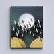 Модульная картина Холстович Abstraction Gold Fish And Birds 90х40 см. Интерьерная картина с абстракцией в гостиную, спальню, кухню, офис - изображение 7