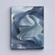 Модульная картина Холстович Golden Blue Abstract 90х40 см. Картина с абстракцией для гостиной, спальни, кухни, офиса, интерьера - изображение 5