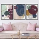 Модульна картина Холстович Minimalism Watercolor Spots 225х100 см. Інтер'єрна картина з абстракцією для вітальні, спальні, кухні, офісу - зображення 2